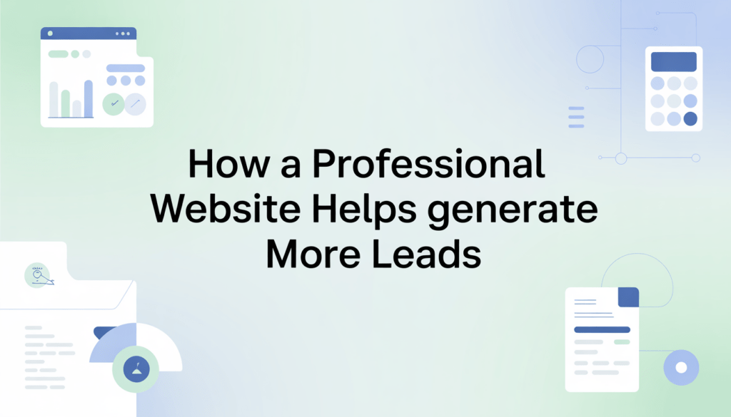 professional website for lead generation