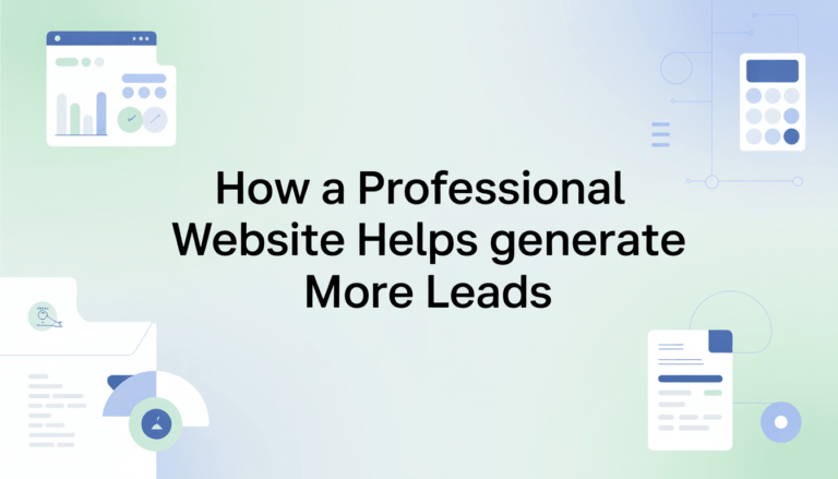 professional website for lead generation