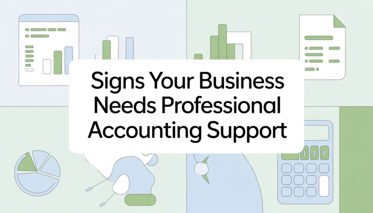 signs your business needs professional accounting support