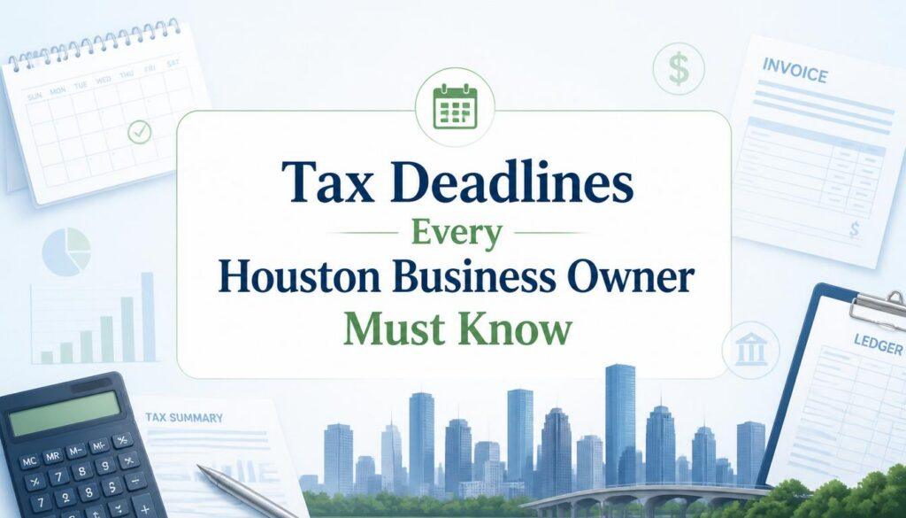 tax deadlines Houston business owners must know