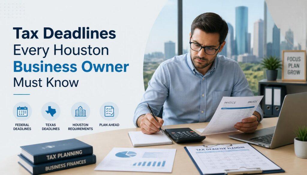 tax deadlines Houston business owners must know 2