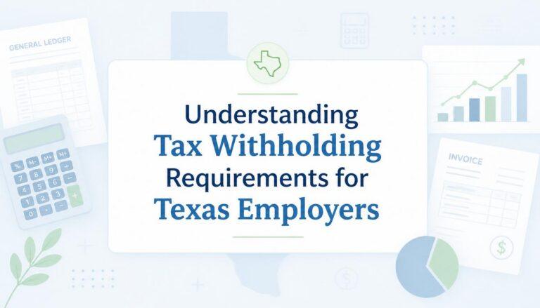 Texas employer tax withholding